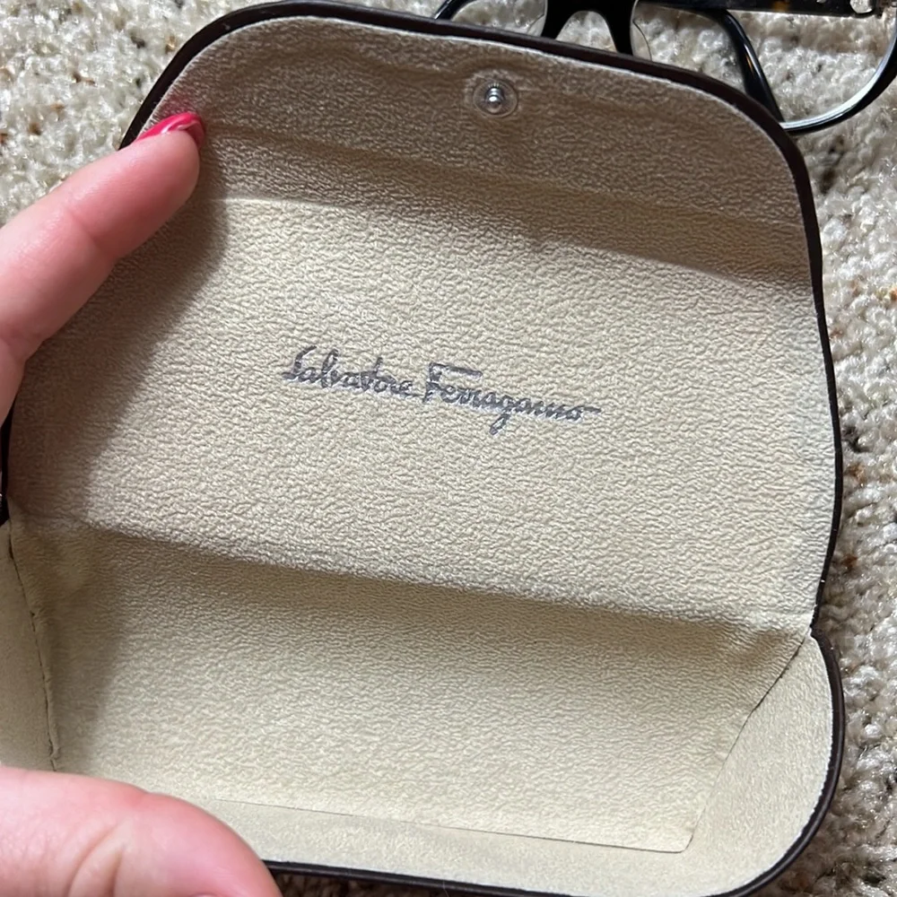 Salvatore Ferragamo Brown Tortoise‎ Eyeglasses- OS